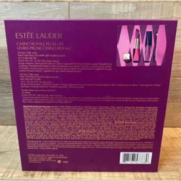 ESTÉE LAUDER PLUM LIPS 3PC GIFT SET - Picture 2 of 3
